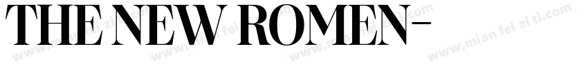 THE NEW ROMEN字体转换